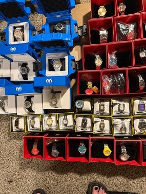 Invicta Assorted Multi-Color Watch Lot - Blue, Red, Yellow, Black, Silver, Gold